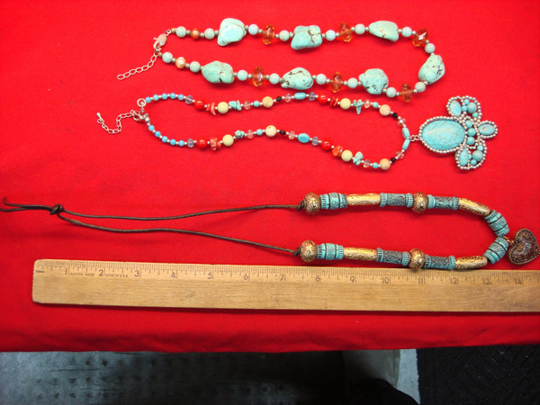 Vintage Southwest Style Necklace Set of 3 - Estate Find