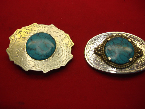 Vintage Southwestern Buckle Set - Rustic Western Style, 1 1/2 Inch Belt & Restoration Project