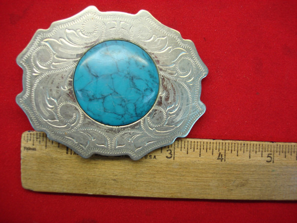 Vintage Southwestern Buckle Set - Rustic Western Style, 1 1/2 Inch Belt & Restoration Project