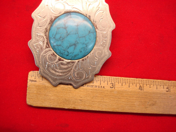 Vintage Southwestern Buckle Set - Rustic Western Style, 1 1/2 Inch Belt & Restoration Project