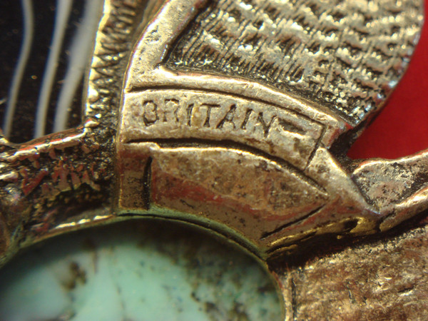 Vintage Celtic Cross Necklace with Faux Gemstones | British Design | 24