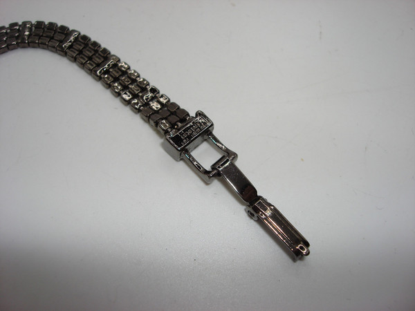 Vintage Givenchy Lime Green Rhinestone Bracelet (7 1/4