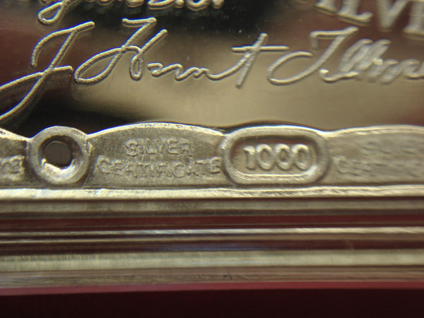 Washington Mint 16 oz Proof Silver Bar - $1000 Bill Design | Original Box & COA