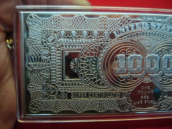 Washington Mint 16 oz Proof Silver Bar - $1000 Bill Design | Original Box & COA