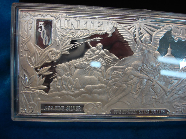 8 oz Washington Mint $500 Proof Silver Bar - .999 Fine Silver, Original Box & COA
