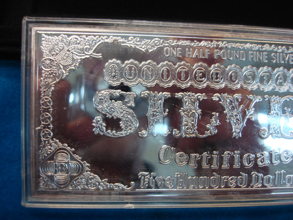 8 oz Washington Mint $500 Proof Silver Bar - .999 Fine Silver, Original Box & COA