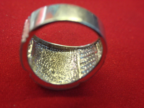 Sterling Silver Eagle Ring with Gold Vermeil - Size 10 - Pre-Owned, Excellent Condition