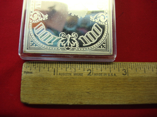 Washington Mint 4 oz .999 Fine Silver $100 Franklin Proof Bar - Original Box