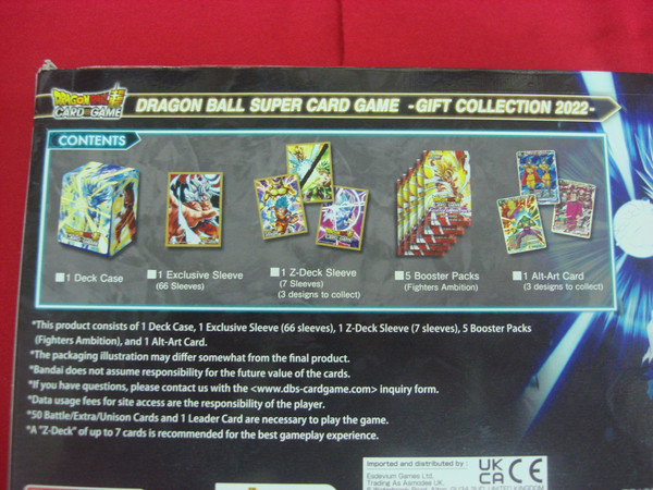 Dragon Ball Super Card Game Gift Collection 2022 - Factory Sealed Box