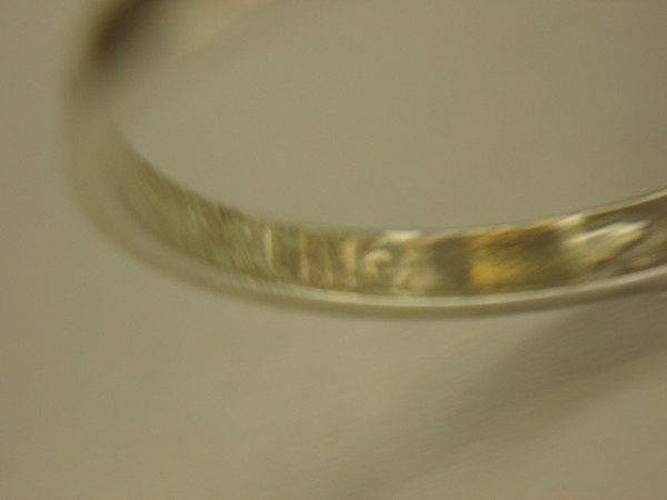 Vintage Sterling Silver Emerald Cut Pink Stone Ring | Size 4