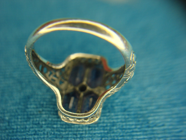 Vintage Sterling Silver Amethyst & Diamond Ring | Size 6 3/4