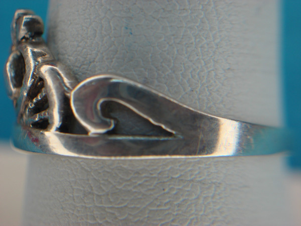 Sterling Silver Miss America Princess Crown Ring (Size 9) - Elegant Vintage Design