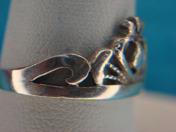 Sterling Silver Miss America Princess Crown Ring (Size 9) - Elegant Vintage Design