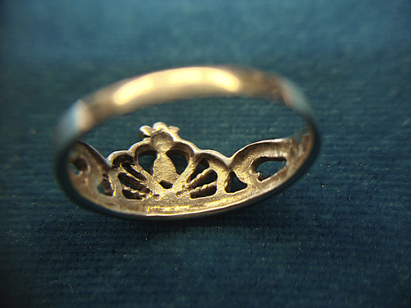 Sterling Silver Miss America Princess Crown Ring (Size 9) - Elegant Vintage Design