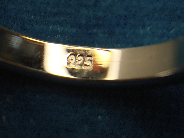 Sterling Silver CZ Band Ring - Size 7, Elegant Pre-Owned Design