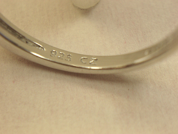 Elegant Sterling Silver Marquise CZ Ring - Size 6