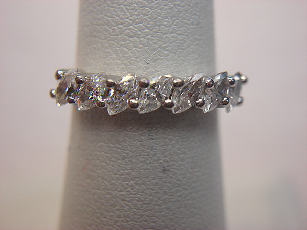 Elegant Sterling Silver Marquise CZ Ring - Size 6