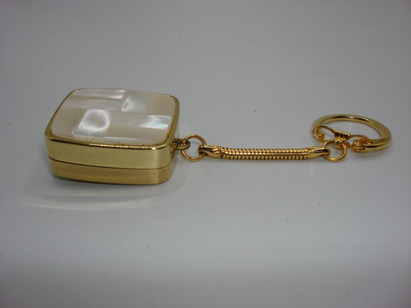 Vintage Sankyo Musical Keychain - Charming Gold Tone Music Box, Made in Japan