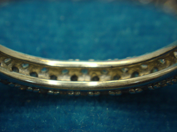 Sterling Silver Ring with Round CZs, Size 7 3/4 - Elegant Cubic Zirconia Band