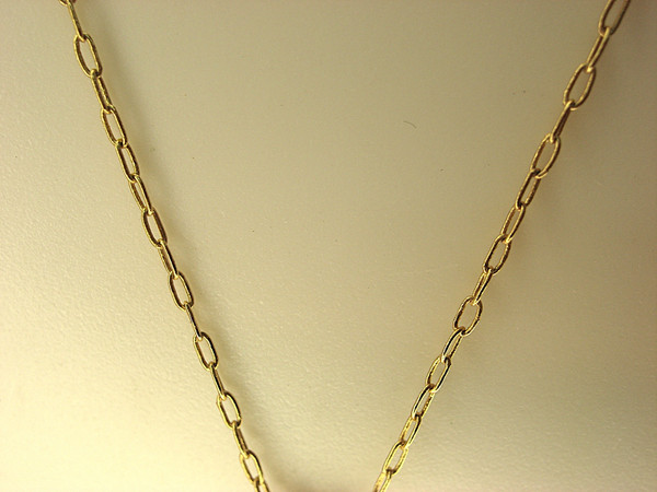 Elegant Gold-Tone Necklace with Blue Stone & CZ Pendant (18 Inch Chain)