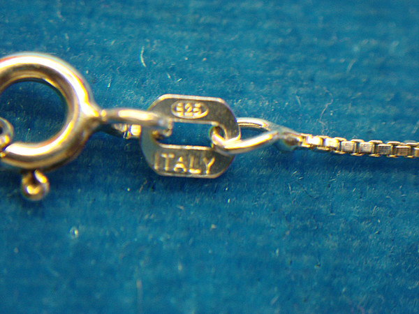 Sterling Silver Elongated Heart Pendant Necklace - 18 Inch Chain