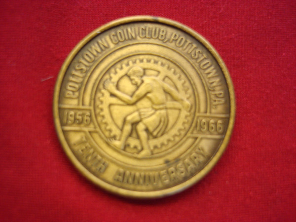 Pottstown Coin Club Anniversary Medals (1966-1968) - Bronze & .999 Silver