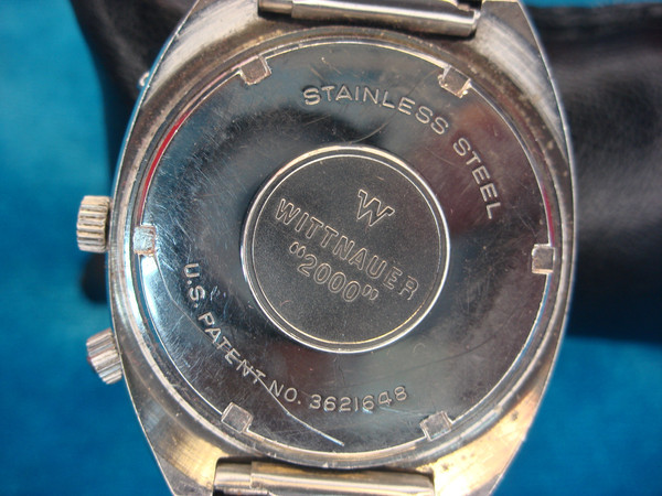 Vintage Wittnauer 2000 Automatic Mens Watch - Day/Date Calendar - Stainless Steel