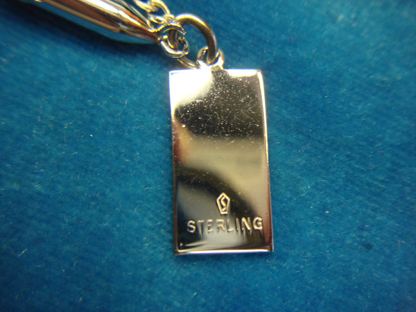 Vintage Swank Sterling Silver Watch Chain - 18 Inches, Unused Condition