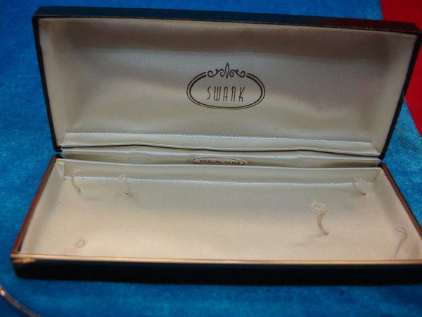 Vintage Swank Sterling Silver Watch Chain - 18 Inches, Unused Condition