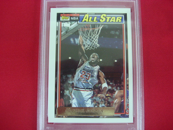 1992 Topps Michael Jordan PSA NM-MT 8 All-Star Gold Basketball Card #115