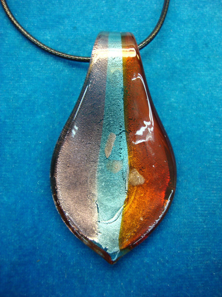 Handmade Murano Glass Pendant Necklace - Statement Jewelry Gift