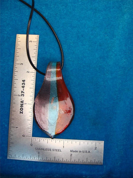 Handmade Murano Glass Pendant Necklace - Statement Jewelry Gift