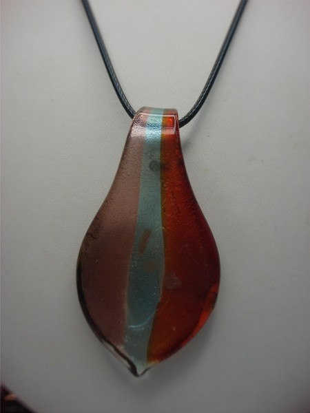 Handmade Murano Glass Pendant Necklace - Statement Jewelry Gift