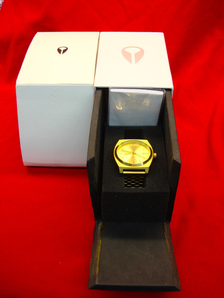 Nixon Minimal 'The Time Teller' A045 511 Watch - New & Boxed, Stainless Steel, Gold-Tone