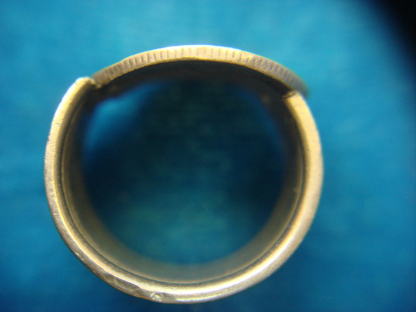 Vintage 1923 Mercury Dime Spoon Ring - Sterling Silver, Size 5.5