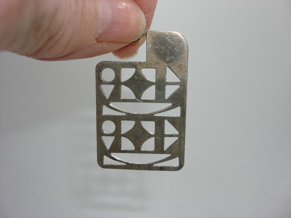 Vintage Charles Rennie Mackintosh Sterling Silver Geometric Earrings - Rare Find