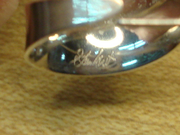 Vintage Modernist Sterling Silver Earrings by Gerhard Herbst - Signed & Hallmarked