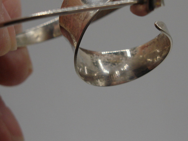 Vintage Modernist Sterling Silver Earrings by Gerhard Herbst - Signed & Hallmarked