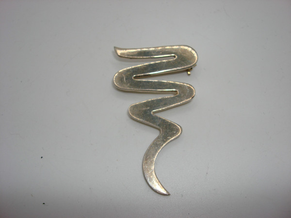 Vintage Taxco Sterling Silver Modernist Pin, Signed TV-66 | Estate Find