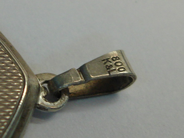 Vintage Kordes & Luchtenfels 800 Silver Locket | 1940s Germany | Photo Locket Gift