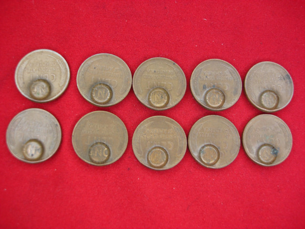 10 Lincoln Wheat Cents with Masonic Stamp - Unique Dates & Mint Marks