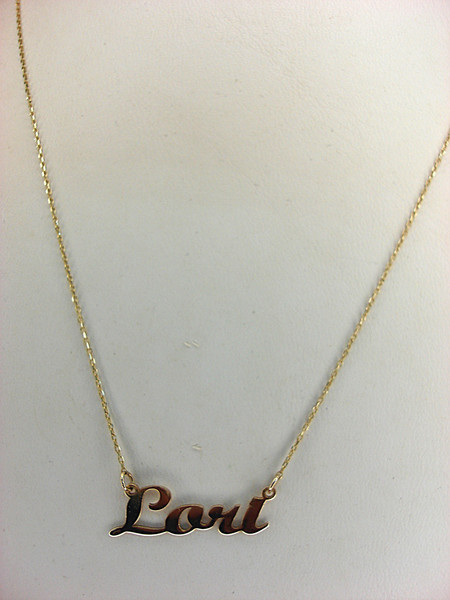 ✨ 14K Yellow Gold 'Lori' Pendant Necklace - Petite & Sweet - Pre-Owned