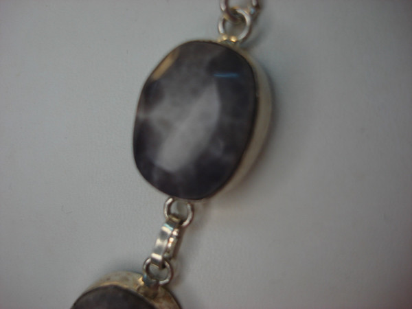 Sterling Silver Amethyst Necklace - Custom, Natural Gemstones | 12-16 Inches