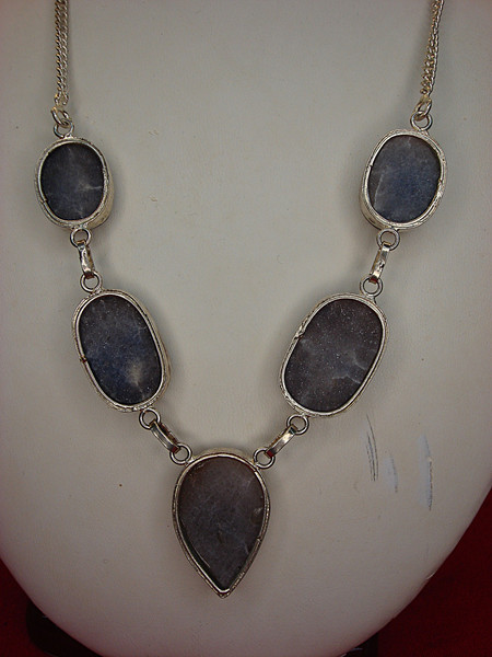 Sterling Silver Amethyst Necklace - Custom, Natural Gemstones | 12-16 Inches