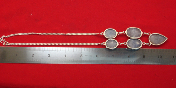 Sterling Silver Amethyst Necklace - Custom, Natural Gemstones | 12-16 Inches