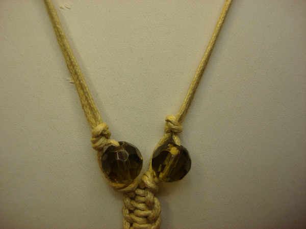 Vintage Green Quartz Chicken Necklace | Boho Style with Glass Beads