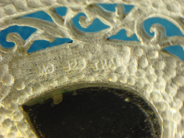 Sterling Silver Onyx & Marcasite Pendant - Pre-Owned, Excellent Condition