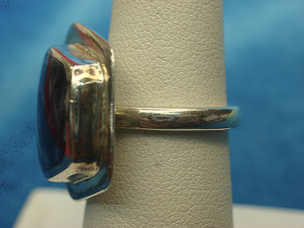 Vintage Mexican Sterling Silver Tanzanite Ring Size 6.25 - 9.6g