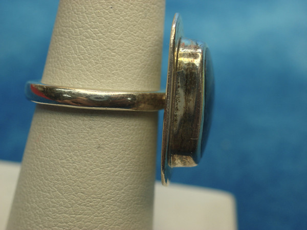 Vintage Mexican Sterling Silver Tanzanite Ring Size 6.25 - 9.6g