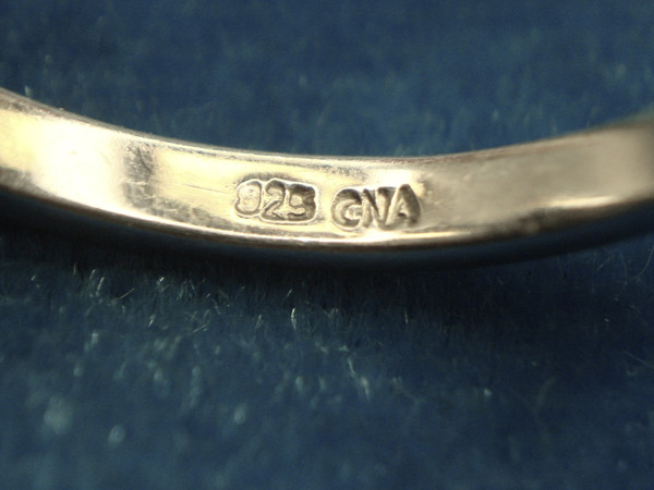 Vintage Style Sterling Silver Aqua & Topaz Ring - Size 8